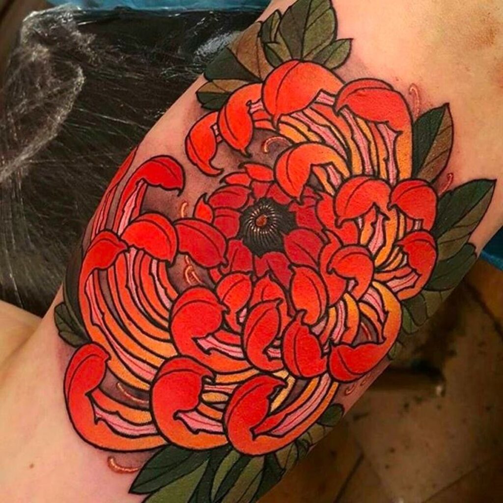 Chrysanthemum Tattoo 59