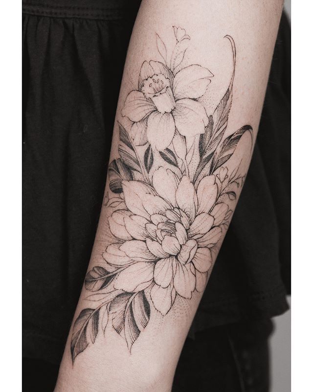 Chrysanthemum Tattoo 63