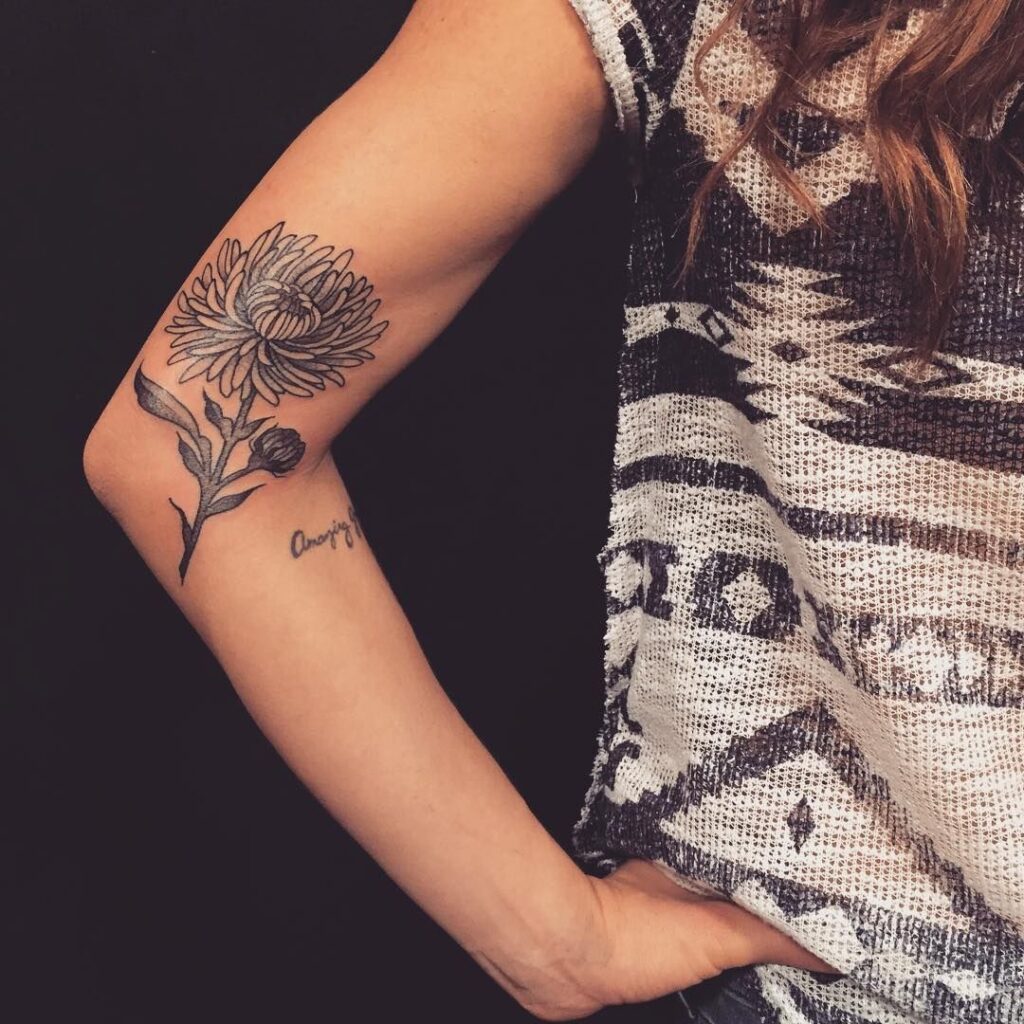 Chrysanthemum Tattoo 64