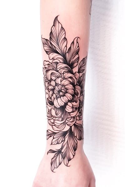 Chrysanthemum Tattoo 77