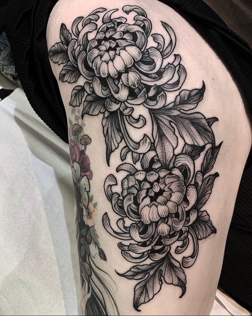 Chrysanthemum Tattoo 87