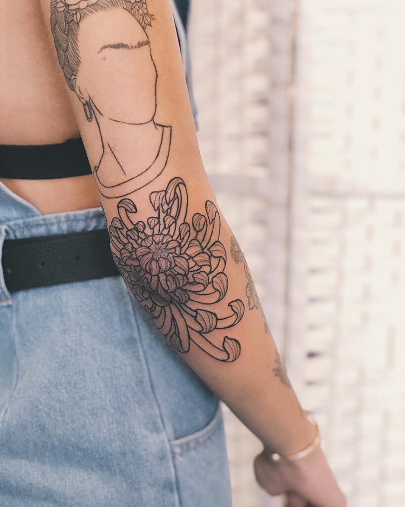 Chrysanthemum Tattoo 93