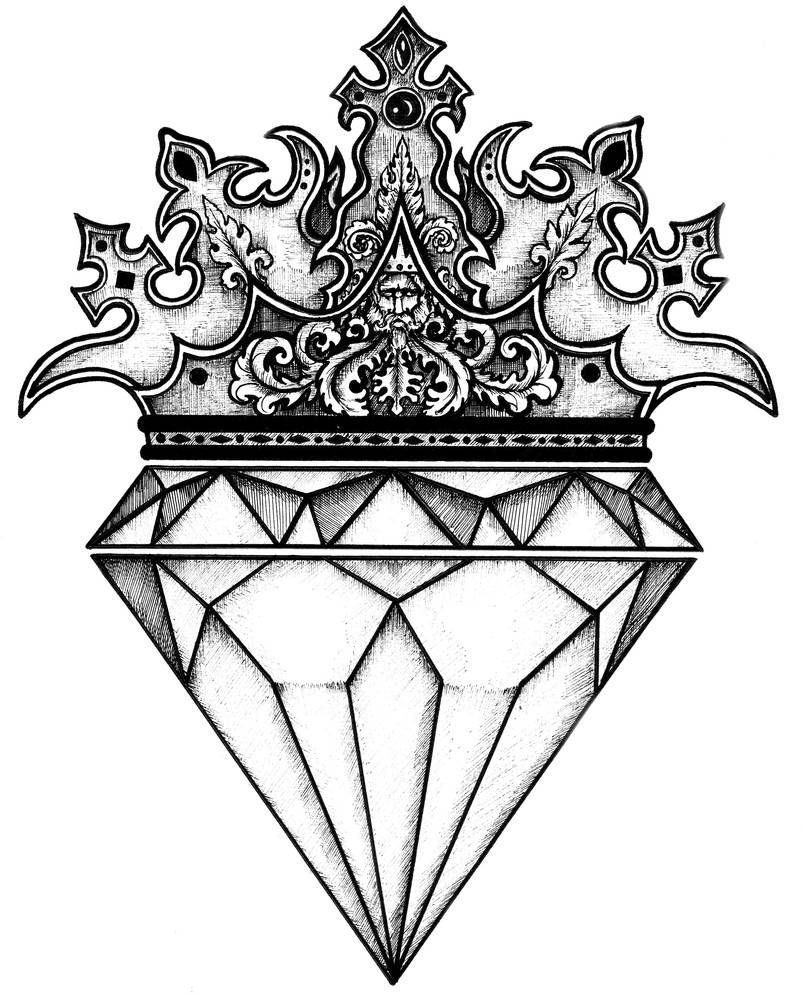 hình xăm kim cương 95