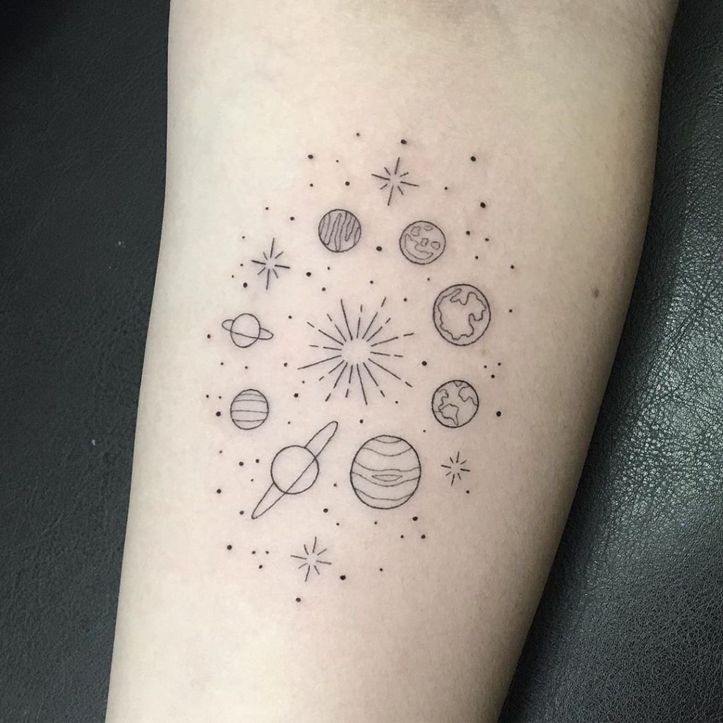 Tip 94+ about small galaxy tattoo super cool 