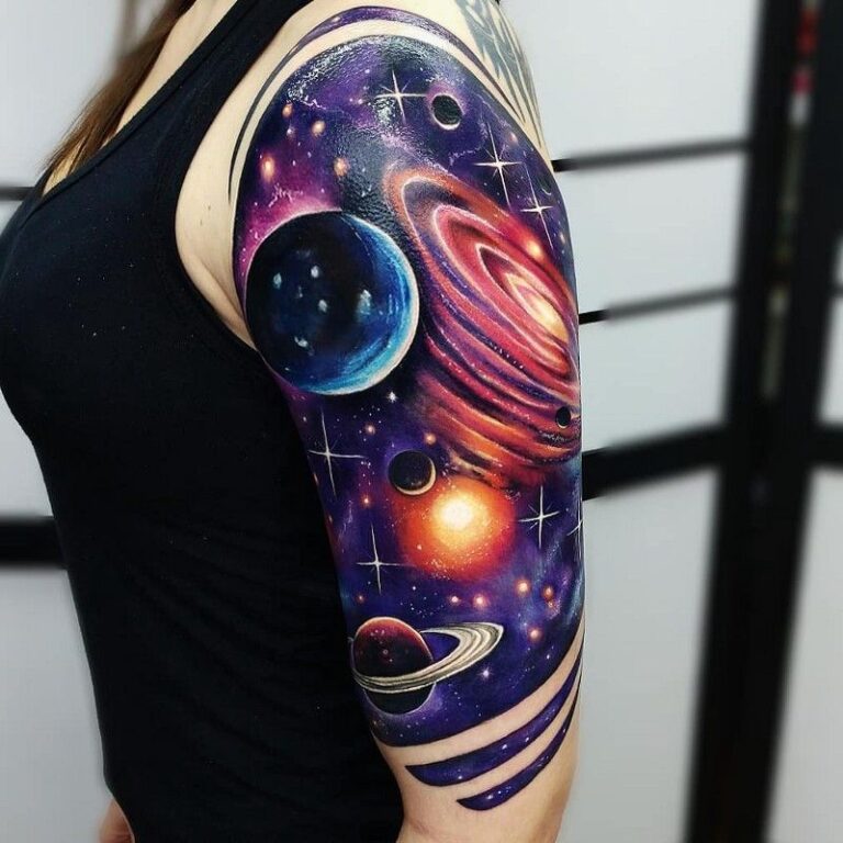 220+ Amazing Galaxy Tattoo Designs with Meanings For Men and Women ...