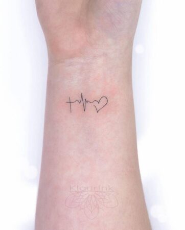 180+ Best Heartbeat Tattoo Designs For Couples (2022) - TattoosBoyGirl