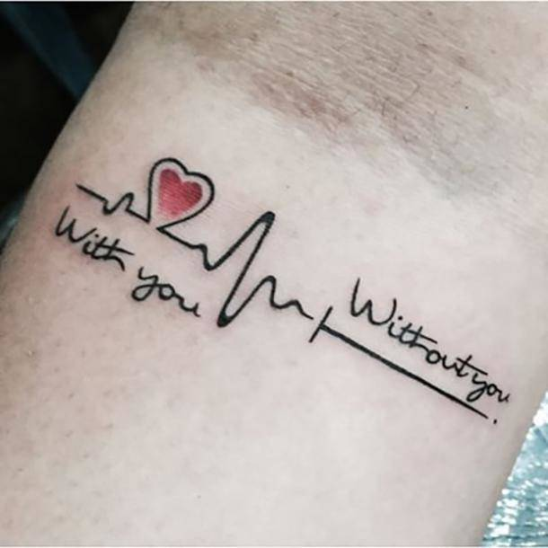 180+ Best Heartbeat Tattoo Designs For Couples (2023) - TattoosBoyGirl