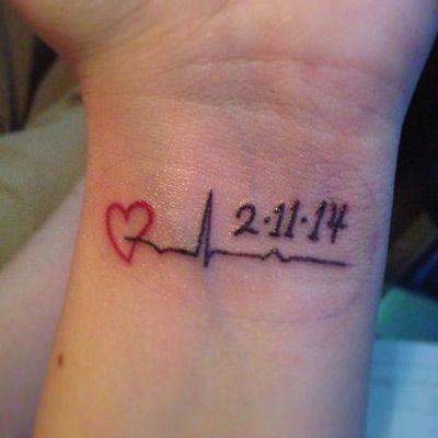 180+ Best Heartbeat Tattoo Designs For Couples (2023) - TattoosBoyGirl