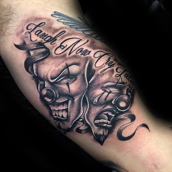 Laugh Now Cry Later Tattoo 58