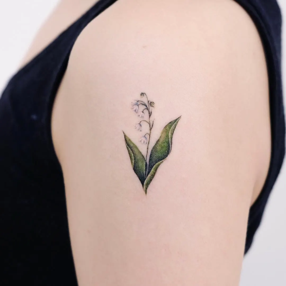Lily Of The Valley Tattoo 14