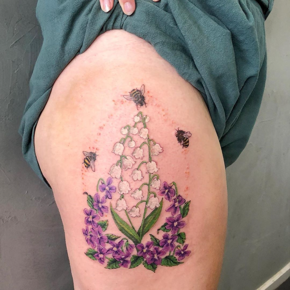 Lily Of The Valley Tattoo 19