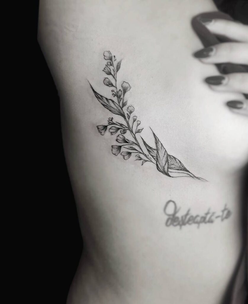 Lily of the Valley Tattoo on Wrist.