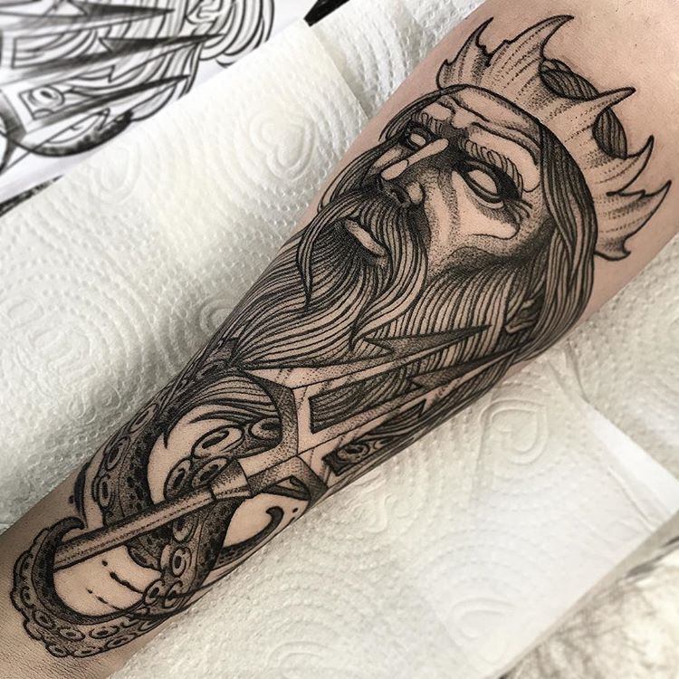 Poseidon Tattoo 178