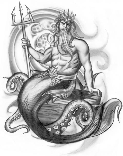 Poseidon Tattoo 57