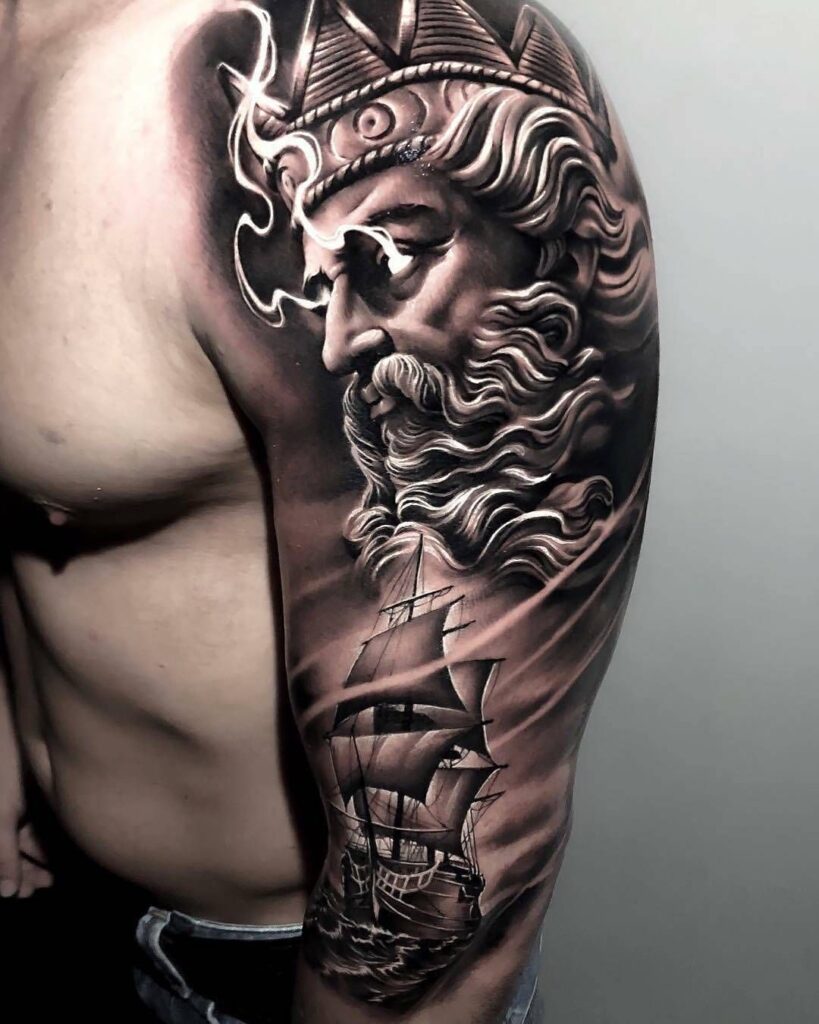 12 Commanding Poseidon Tattoos  Tattoodo