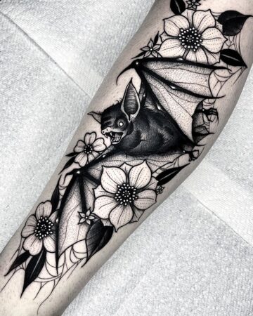 200+ Most Beautiful Bat Tattoos Designs With Meanings (2022 ...