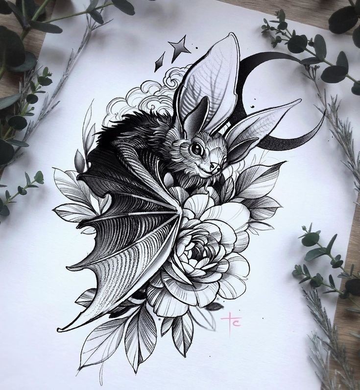 30 Cool Bat tattoo Designs For Men and Women