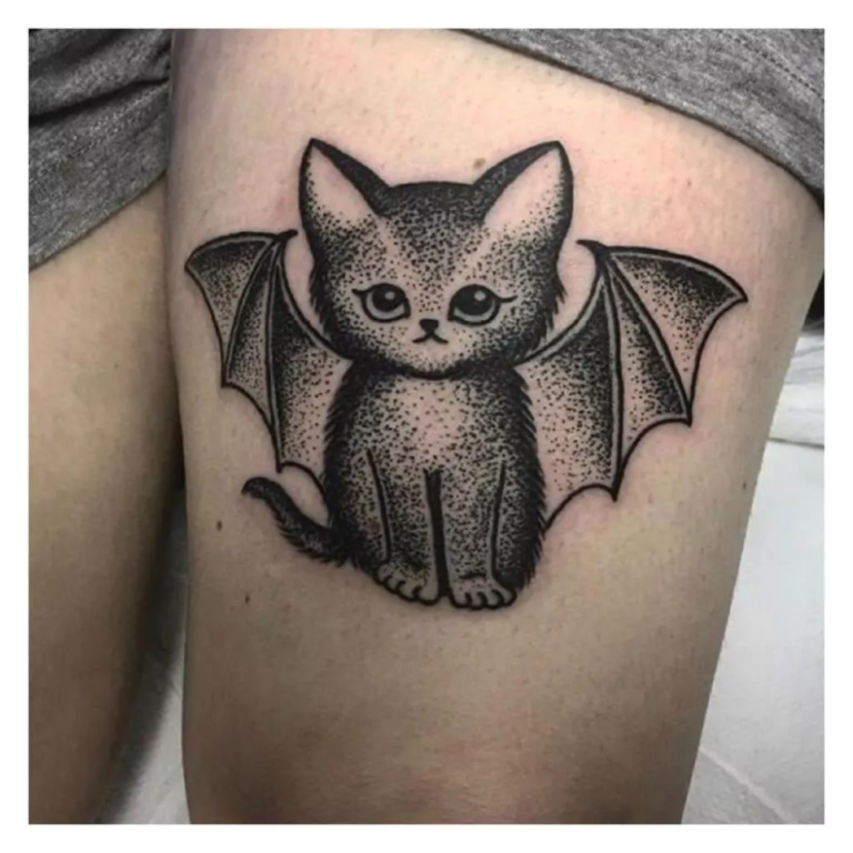 200 Most Beautiful Bat Tattoos Designs With Meanings 2022   Bat Tattoos 2 768x768 