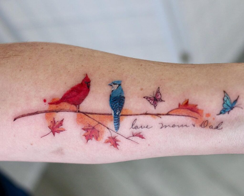 Cardinal Tattoo 174