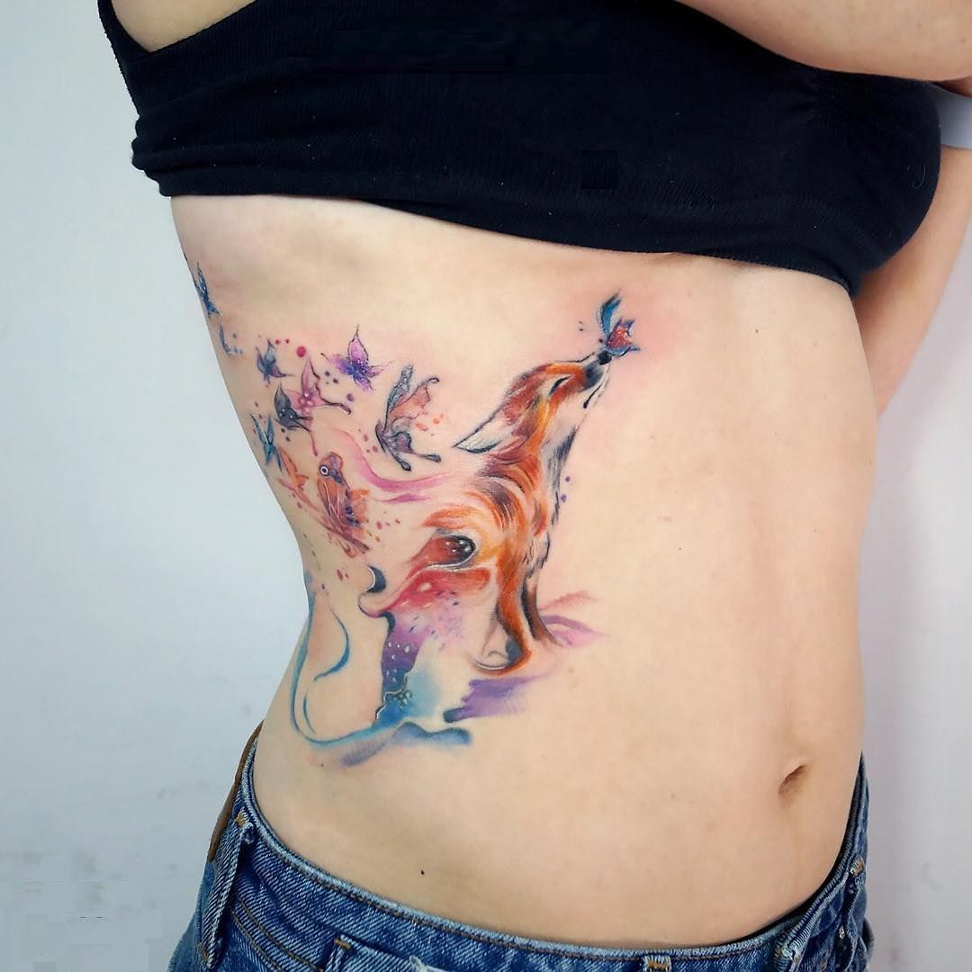240+ Brilliant Fox Tattoo Designs For Women with Meanings (2022 ...