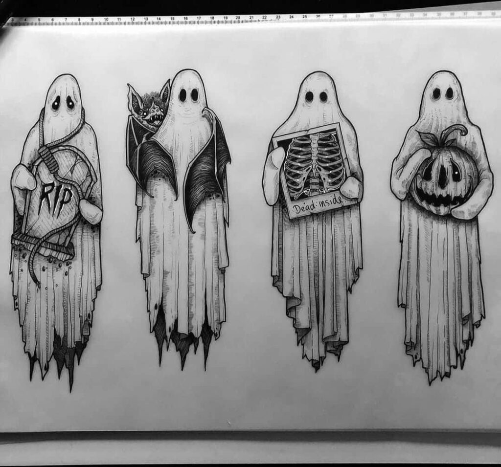 Ghost Tattoos 144