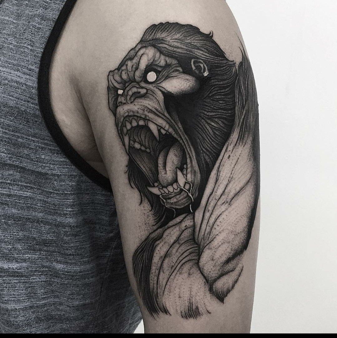 190+ Magnificent Gorilla Tattoo Designs With Meanings (2022 ...