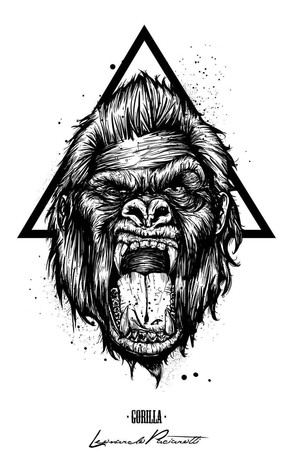 190+ Magnificent Gorilla Tattoo Designs With Meanings (2022