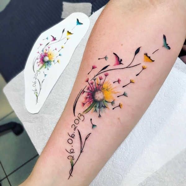 Dandelion Tattoo 114