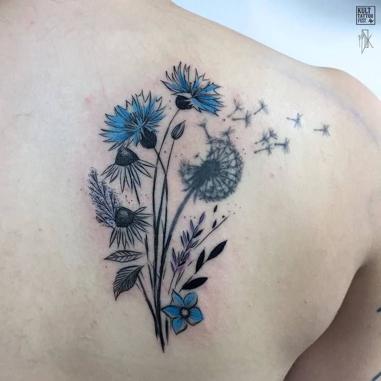 Dandelion Tattoo 12