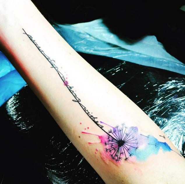 Dandelion Tattoo 23