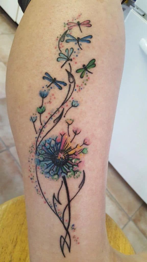 Dandelion Tattoo 30