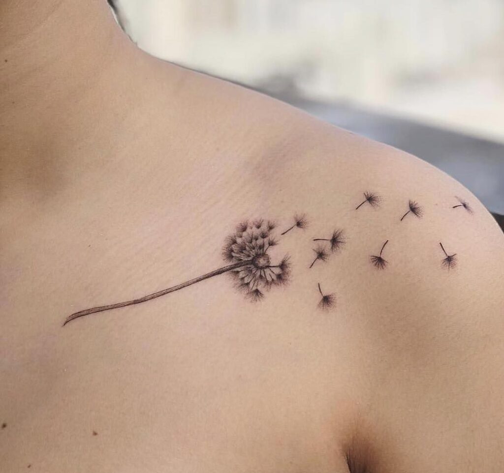 Dandelion Tattoo 33