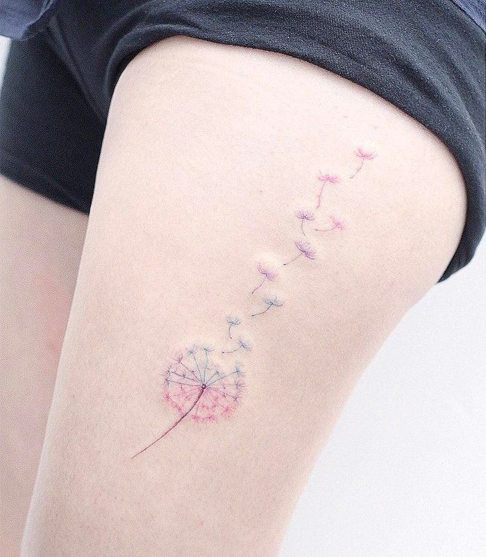 Dandelion Tattoo 4