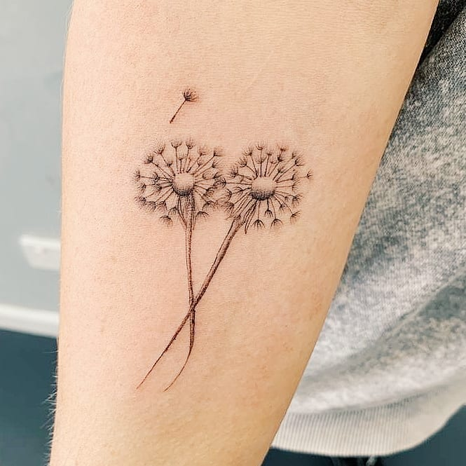 Dandelion Tattoo 4