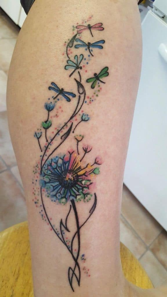 Dandelion Tattoo 6