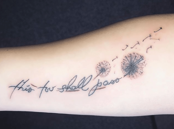 Dandelion Tattoo 7