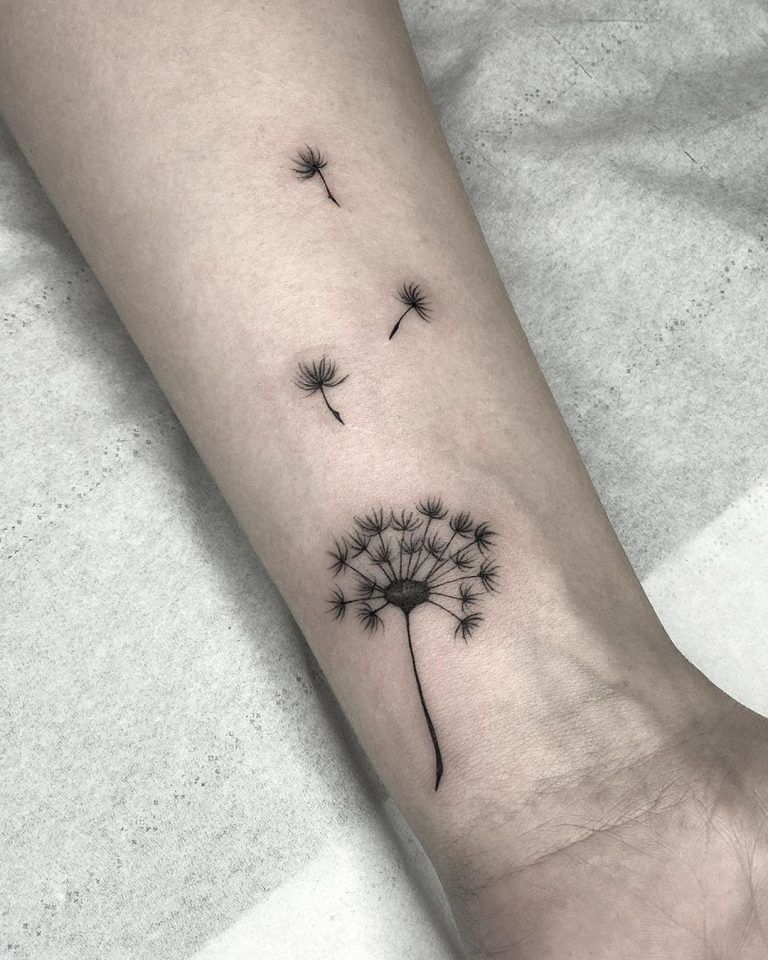 Dandelion Tattoo 8