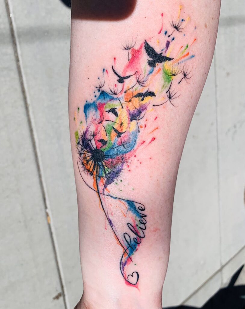 Dandelion Tattoo 84