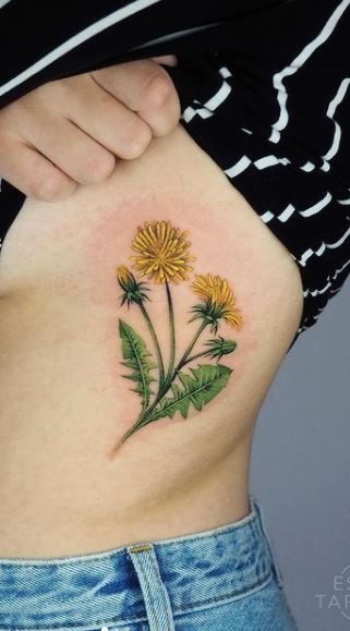 Dandelion Tattoo 9