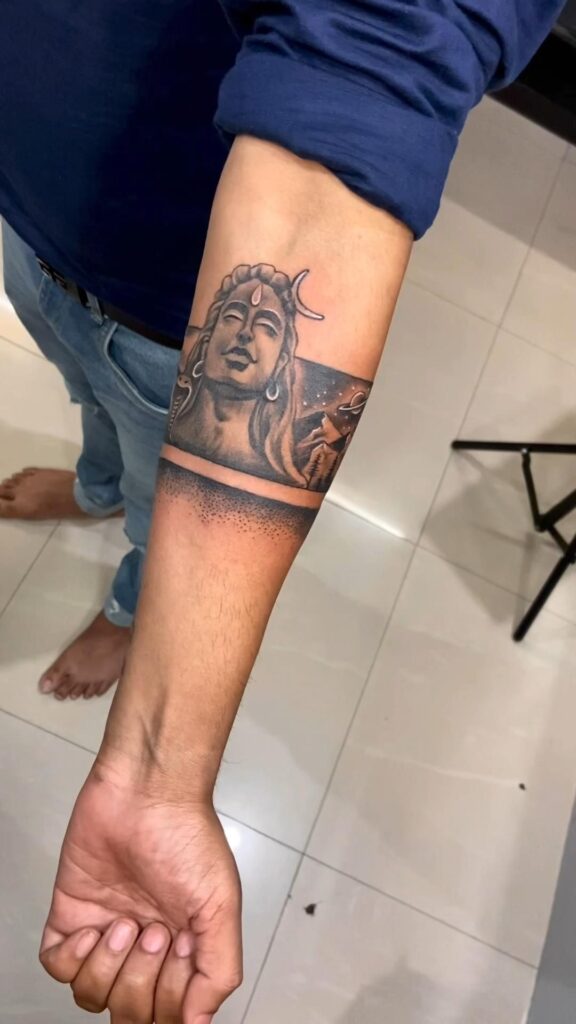 samurai tattoo mehsana on Twitter Mahadev band tattoo Mahadev band tattoo  design Mahadev tattoo Shiva tattoo Bholenath tattoo  httpstcoKJf3LRmNZC  Twitter