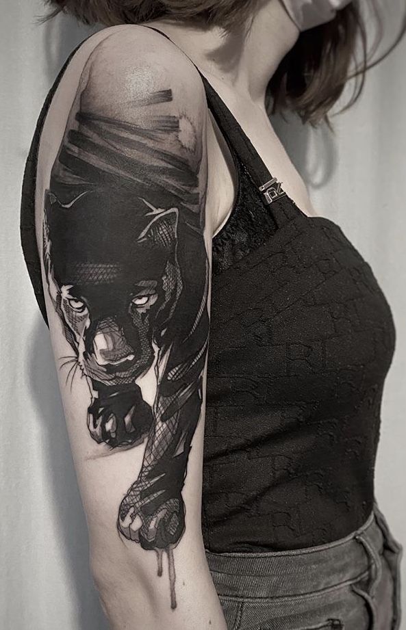 Black Widow Tattoos 40