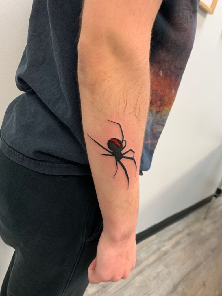 simple spider tattoos
