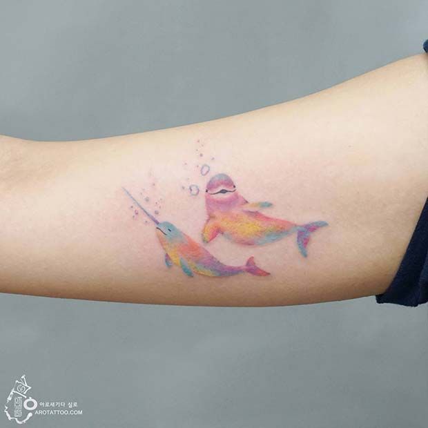 Tatuajes de delfines 44