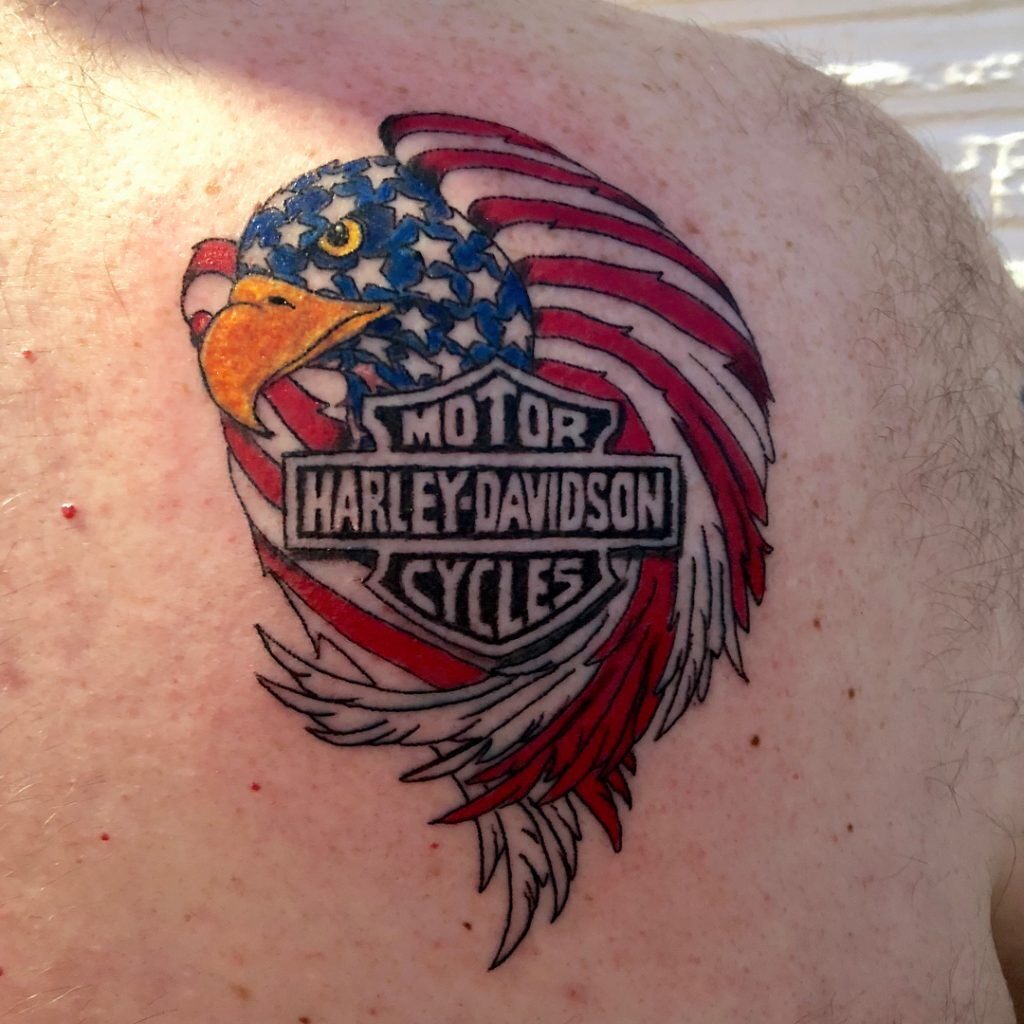 Harley Davidson Tattoos 36