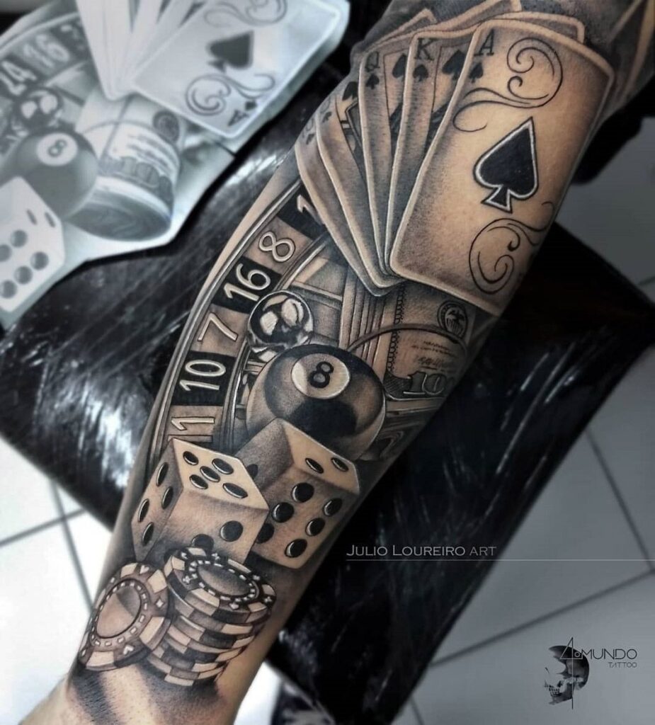 gangsta money tattoos