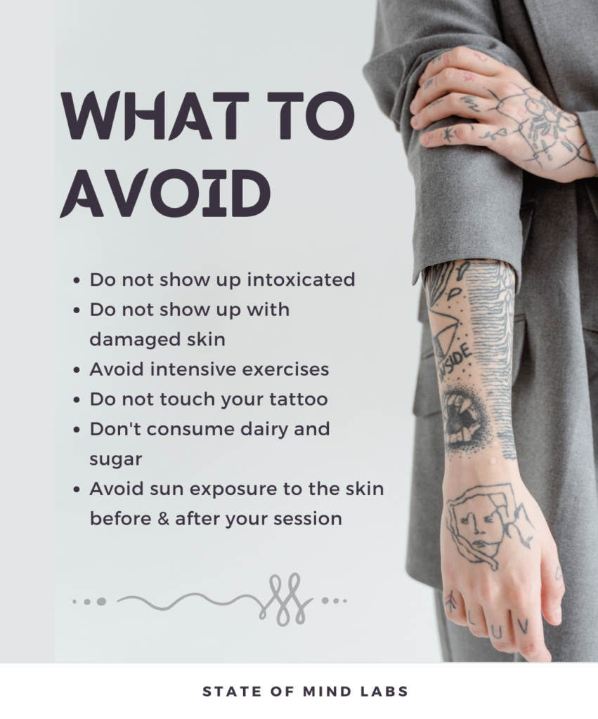 What To Avoid Before Getting A Tattoo