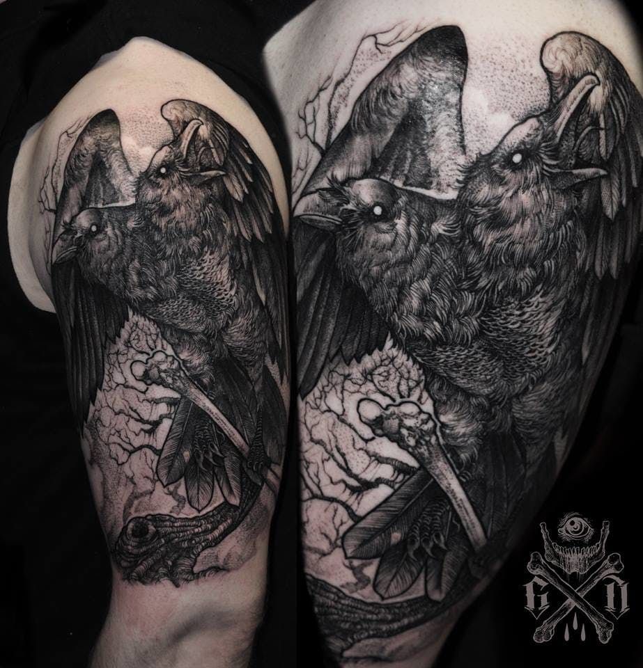 Crow Tattoos 103