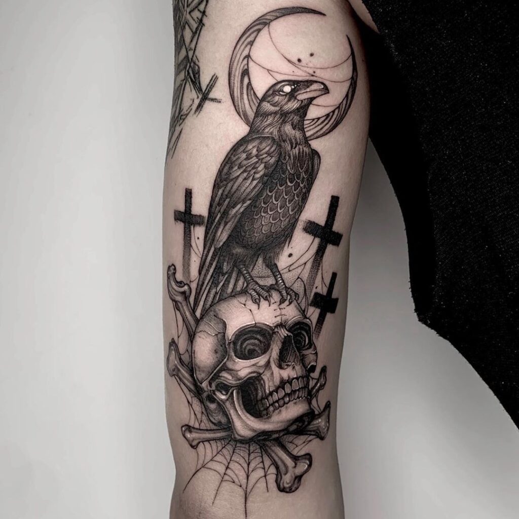 Crow Tattoos 160