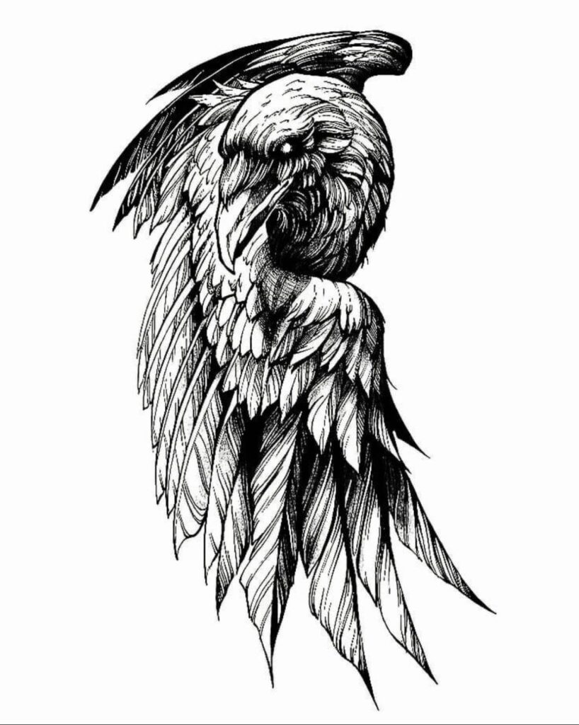 Crow Tattoos 166