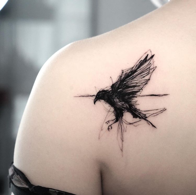 Crow Tattoos 168